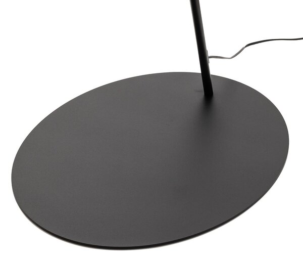 Lampa łukowa - lampa stojąca Alice Nowodvorski Lighting, czarny, salon / jadalnia, tworzywo sztuczne, nowoczesny
