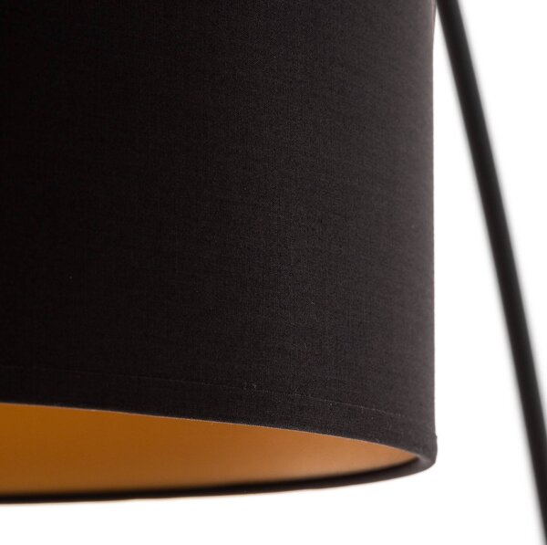 Lampa łukowa - lampa stojąca Alice Nowodvorski Lighting, czarny, salon / jadalnia, tworzywo sztuczne, nowoczesny