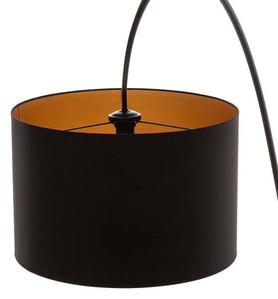 Lampa łukowa - lampa stojąca Alice Nowodvorski Lighting, czarny, salon / jadalnia, tworzywo sztuczne, nowoczesny