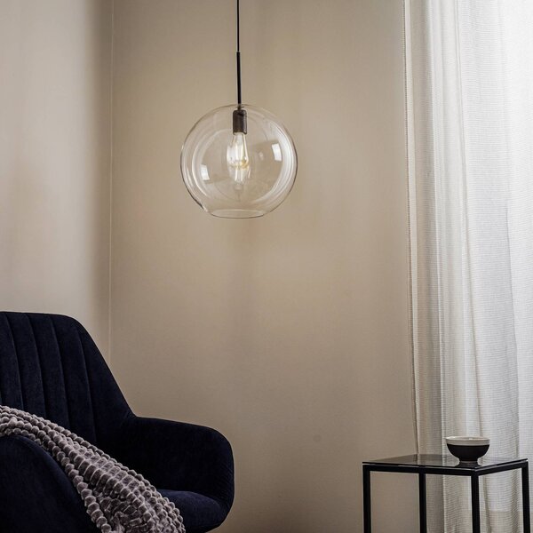 Lampa wisząca szklana Sphere XL Nowodvorski Lighting, możliwość ściemniania, czarny, salon / jadalnia, metal, nowoczesny