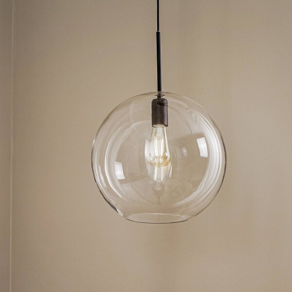 Lampa wisząca szklana Sphere XL Nowodvorski Lighting, możliwość ściemniania, czarny, salon / jadalnia, metal, nowoczesny