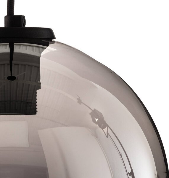 Lampa wisząca szklana Polaris Nowodvorski Lighting, możliwość ściemniania, aluminiowy / szary / cynkowy, salon / jadalnia, metal, nowoczesny