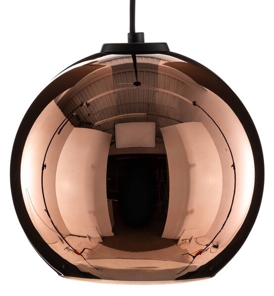 Lampa wisząca szklana Polaris Nowodvorski Lighting, możliwość ściemniania, miedziany, salon / jadalnia, metal, nowoczesny