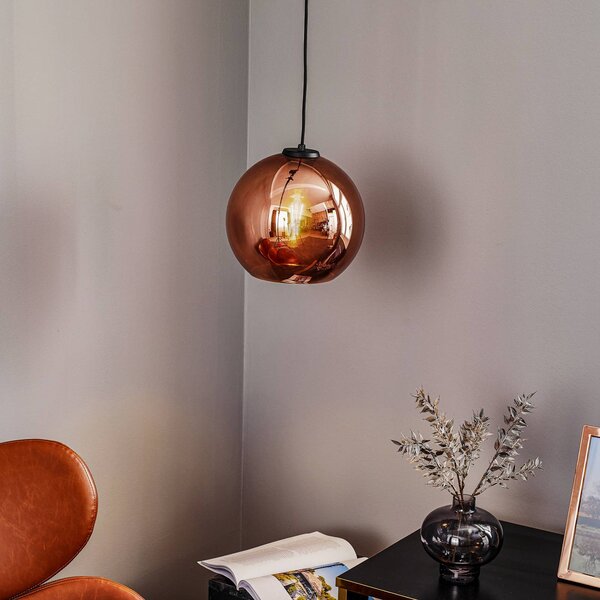 Lampa wisząca szklana Polaris Nowodvorski Lighting, możliwość ściemniania, miedziany, salon / jadalnia, metal, nowoczesny