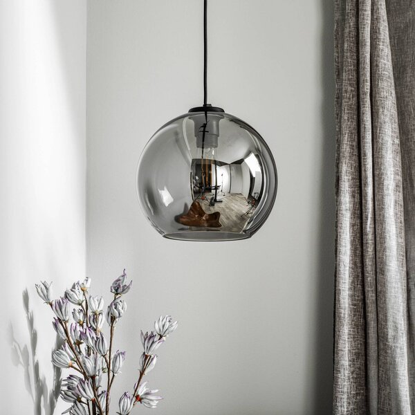 Lampa wisząca szklana Polaris Nowodvorski Lighting, możliwość ściemniania, aluminiowy / szary / cynkowy, salon / jadalnia, metal, nowoczesny