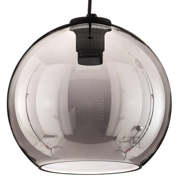 Lampa wisząca szklana Polaris Nowodvorski Lighting, możliwość ściemniania, aluminiowy / szary / cynkowy, salon / jadalnia, metal, nowoczesny