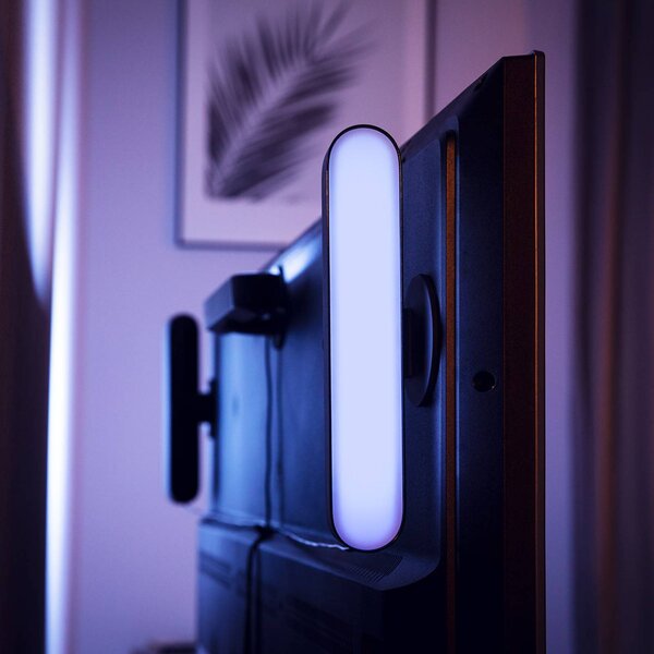 Philips Hue Play Lightbar 2 szt., czarny Waca, możliwość ściemniania, czarny, salon / jadalnia, tworzywo sztuczne, nowoczesny