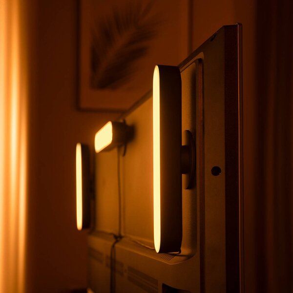 Philips Hue Play Lightbar 2 szt., czarny Waca, możliwość ściemniania, czarny, salon / jadalnia, tworzywo sztuczne, nowoczesny