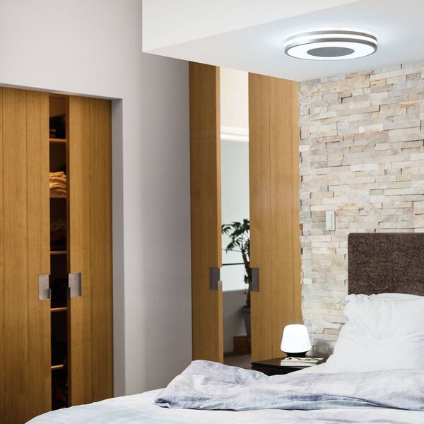 Philips Hue Inteligentna lampa sufitowa Being, możliwość ściemniania, aluminiowy / szary / cynkowy, salon / jadalnia, aluminium, nowoczesny