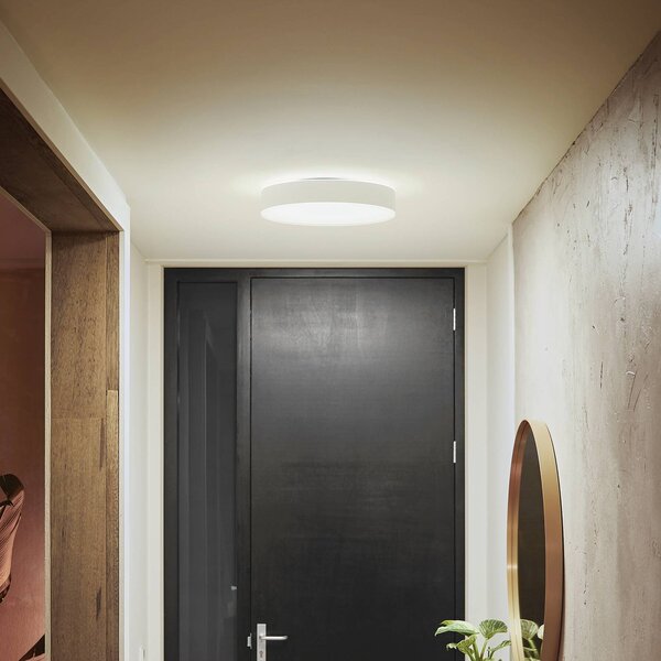 Philips Hue Inteligentna lampa sufitowa Hue, możliwość ściemniania, biały / opal, salon / jadalnia, metal, nowoczesny