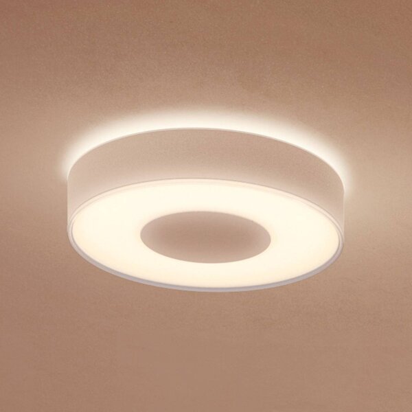 Philips Hue Inteligentna lampa sufitowa Hue, możliwość ściemniania, biały / opal, łazienka, metal, nowoczesny