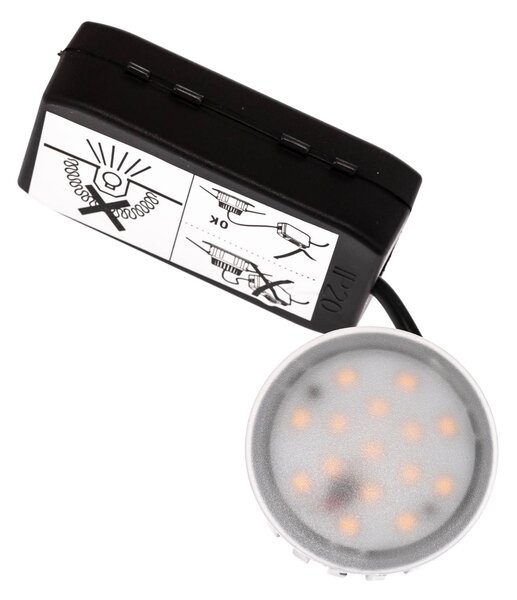 Paulmann 3 oprawy wpuszczane LED Coin Slim, biała, IP2 możliwość ściemniania, biały / opal, salon / jadalnia, aluminium