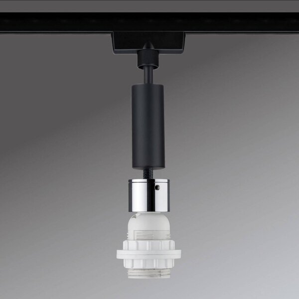 Paulmann URail 2Easy Basic lampa wisząca czarna Pendel, możliwość ściemniania, czarny, salon / jadalnia, metal, nowoczesny