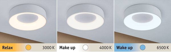 Paulmann Lampa sufitowa Casca, możliwość ściemniania, biały / opal, łazienka, metal, nowoczesny