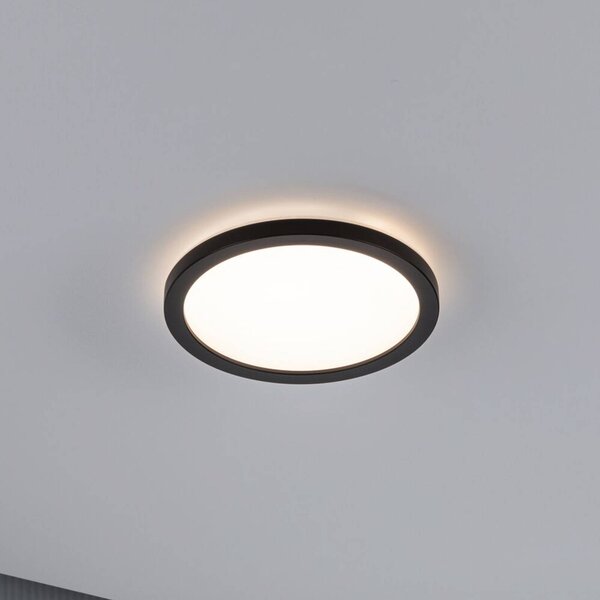Paulmann Lampa sufitowa LED Atria Shine, czarny, salon / jadalnia, tworzywo sztuczne, nowoczesny