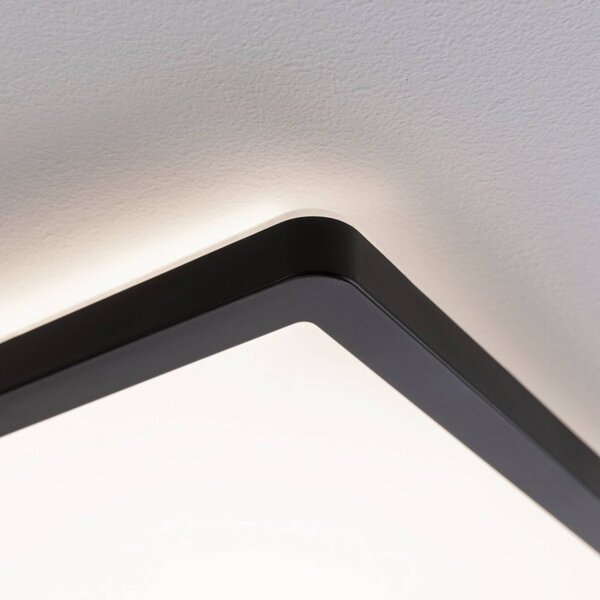Paulmann Panel LED Atria Shine, czarny, salon / jadalnia, tworzywo sztuczne, nowoczesny