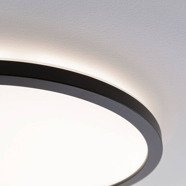 Paulmann Lampa sufitowa LED Atria Shine, czarny, salon / jadalnia, tworzywo sztuczne, nowoczesny
