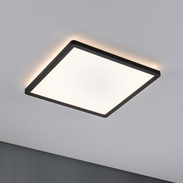 Paulmann Panel LED Atria Shine, czarny, salon / jadalnia, tworzywo sztuczne, nowoczesny