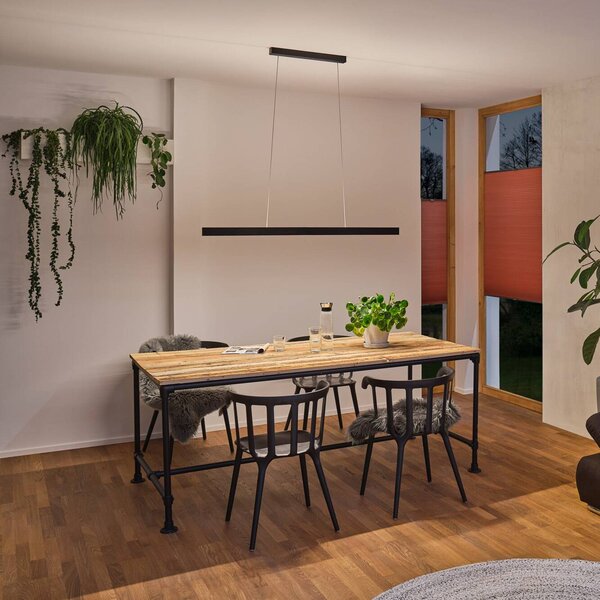Paulmann Inteligentna lampa wisząca Aptare, możliwość ściemniania, czarny, salon / jadalnia, metal, nowoczesny