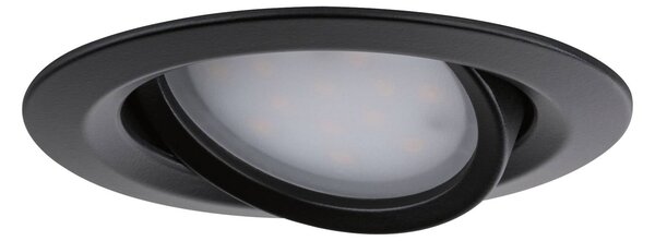 Paulmann Nova Plus Coin 3szt. IP23 2 700 K czarny Coin, możliwość ściemniania, czarny, przedpokój, aluminium, nowoczesny