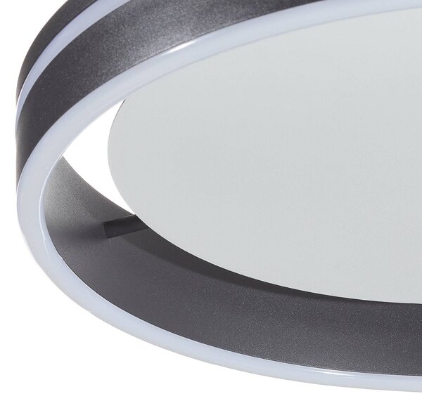 Q-Smart-Home Paul Neuhaus Q-VITO lampa sufitowa LED 40cm antracytowa Q-Vito, możliwość ściemniania, czarny, salon / jadalnia, metal, nowoczesny