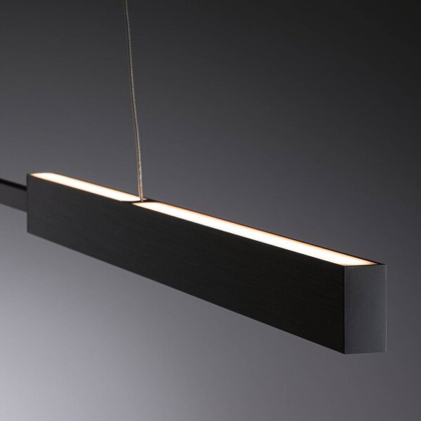 Paulmann Inteligentna lampa wisząca Aptare, możliwość ściemniania, czarny, salon / jadalnia, metal, nowoczesny