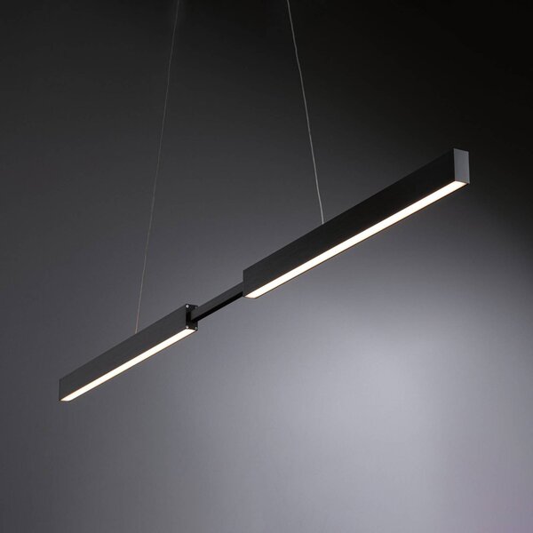 Paulmann Inteligentna lampa wisząca Aptare, możliwość ściemniania, czarny, salon / jadalnia, metal, nowoczesny