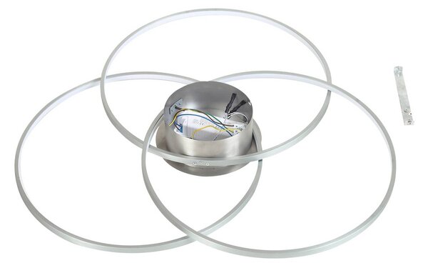 Lampa sufitowa LED Riley Lindby, możliwość ściemniania, aluminiowy / szary / cynkowy, salon / jadalnia, aluminium, nowoczesny