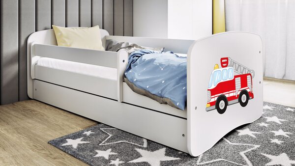 Łóżko dla chłopca z materacem mix 70x140 R0-Z27