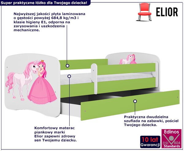 Łóżko dziecięce ze stelażem mix 70x140 Z7-R63