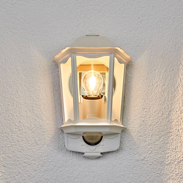 STEINEL Lampa zewnętrzna z czujnikiem ruchu L 190 S, biały / opal, aluminium, dworkowy / rustykalny