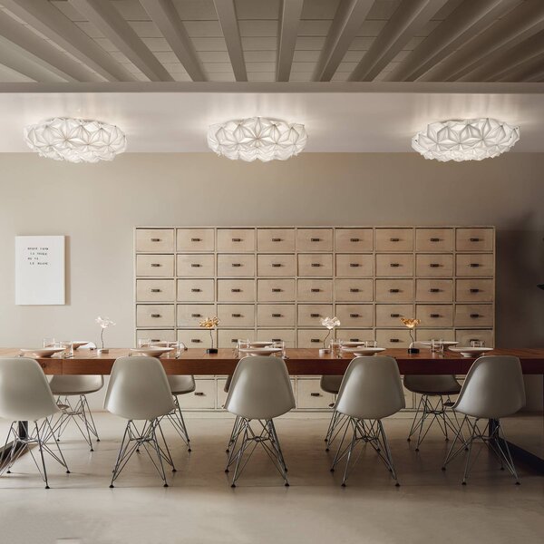 Slamp Lampa sufitowa designerska La Vie, możliwość ściemniania, biały / opal, salon / jadalnia, tworzywo sztuczne, design