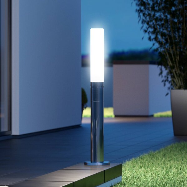 STEINEL Słupek oświetleniowy z czujnikiem GL 60 S, 104 cm, IP44, GU10-LED S, aluminiowy / szary / cynkowy, stal szlachetna, nowoczesny