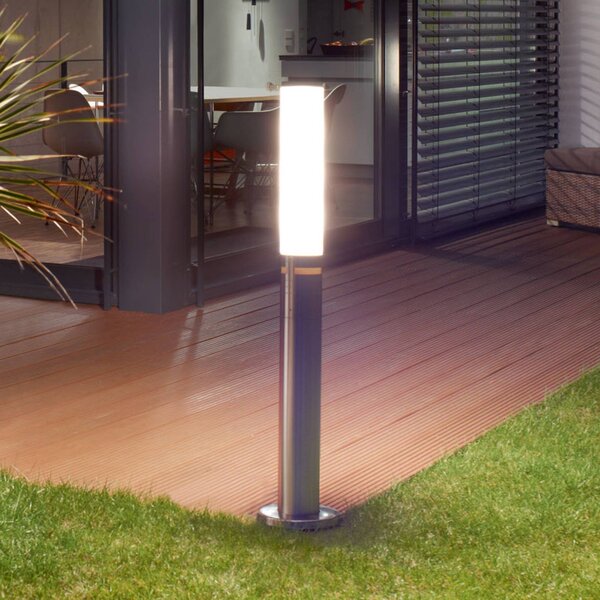 STEINEL Słupek oświetleniowy z czujnikiem GL 60 S, 104 cm, IP44, GU10-LED S, aluminiowy / szary / cynkowy, stal szlachetna, nowoczesny