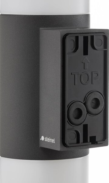 STEINEL Lampa zewnętrzna z czujnikiem ruchu L 910 S, czarny, aluminium, nowoczesny