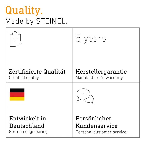 STEINEL Reflektor zewnętrzny z czujnikiem XLED Home 2 S, biały, IP44 S, biały / opal, tworzywo sztuczne, nowoczesny