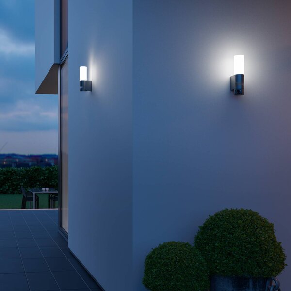 STEINEL Lampa zewnętrzna z czujnikiem ruchu L 605 S, czarny, aluminium, nowoczesny