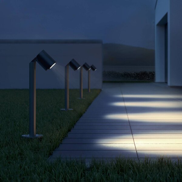 STEINEL Słupek oświetleniowy LED Spot Way SC, czarny, aluminium, nowoczesny