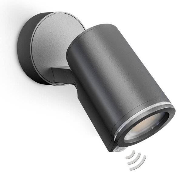 STEINEL Reflektor zewnętrzny Smart Sensor One SC, antracytowy, IP44 Spot SC, czarny, aluminium, nowoczesny