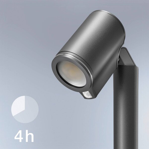STEINEL Słupek oświetleniowy LED Spot Way SC, czarny, aluminium, nowoczesny