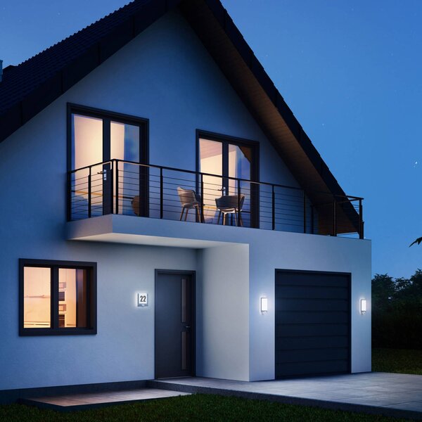 STEINEL Lampa zewnętrzna z czujnikiem ruchu L 240 S LED, aluminiowy / szary / cynkowy, stal szlachetna, nowoczesny