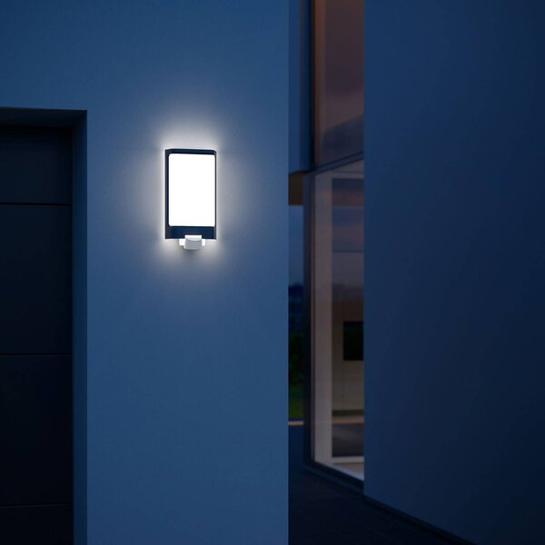 STEINEL Lampa zewnętrzna z czujnikiem ruchu L 240 S LED, aluminiowy / szary / cynkowy, stal szlachetna, nowoczesny