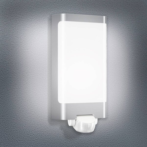 STEINEL Lampa zewnętrzna z czujnikiem ruchu L 240 S LED, aluminiowy / szary / cynkowy, stal szlachetna, nowoczesny