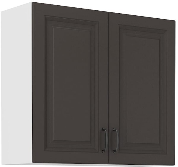 Szafka kuchenna wisząca górna STILO 80 G-72 2F Grafit/Biały