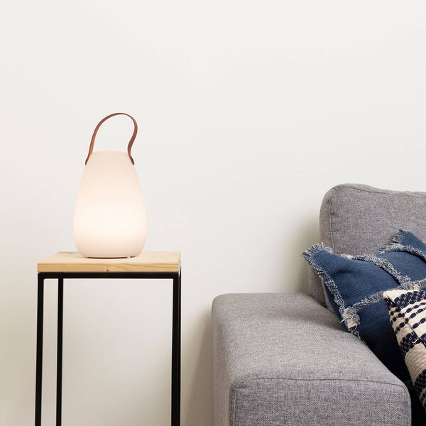 Smartwares Lampa stołowa LED OOO-50002 do użytku na zewnątrz, z akumulatorem, biały / opal, tworzywo sztuczne