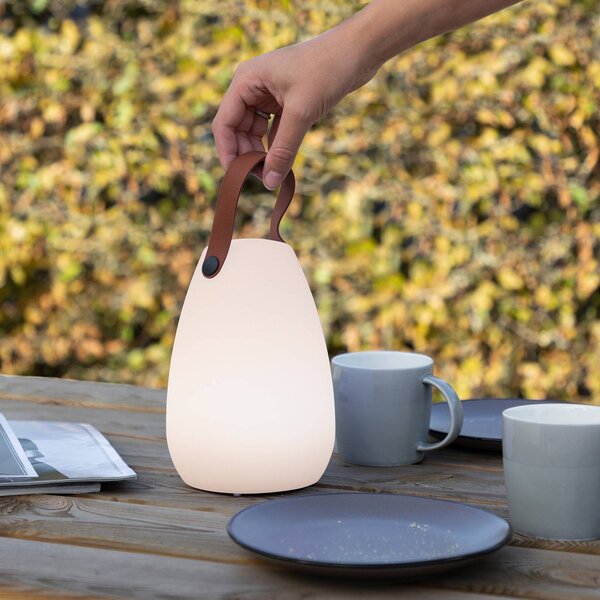 Smartwares Lampa stołowa LED OOO-50002 do użytku na zewnątrz, z akumulatorem, biały / opal, tworzywo sztuczne