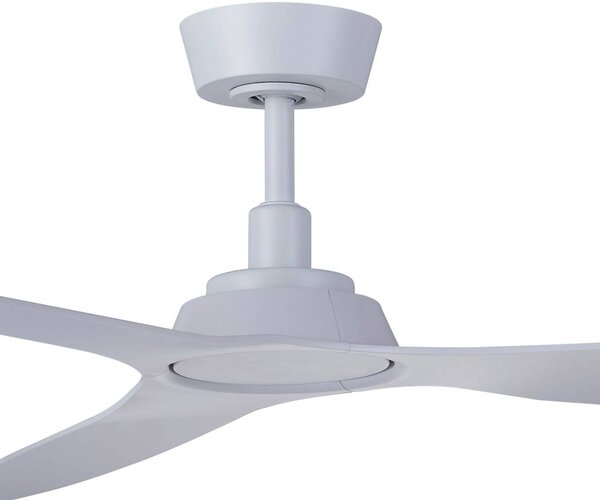 Beacon Lighting Wentylator sufitowy Moto, biały, średnica 132 cm, cichy Moto, biały / opal, salon / jadalnia, tworzywo sztuczne, nowoczesny