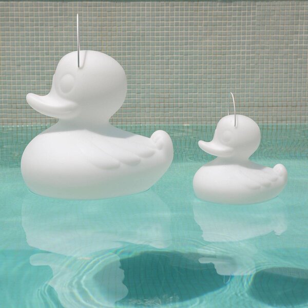 Goodnight Light Designerska lampa LED DUCK-DUCK S do użytku na zewnątrz, w kolorze białym DUCK-DUCK, możliwość ściemniania, biały / opal, tworzywo sztuczne, design
