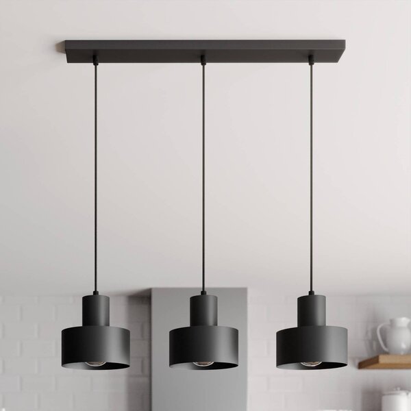 Lampa wisząca Rif SIGMA, możliwość ściemniania, czarny, salon / jadalnia, metal, nowoczesny