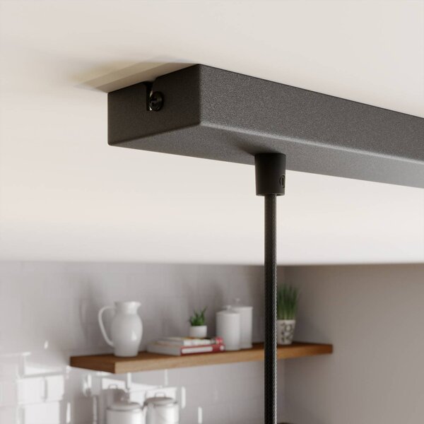 Lampa wisząca Rif SIGMA, możliwość ściemniania, czarny, salon / jadalnia, metal, nowoczesny